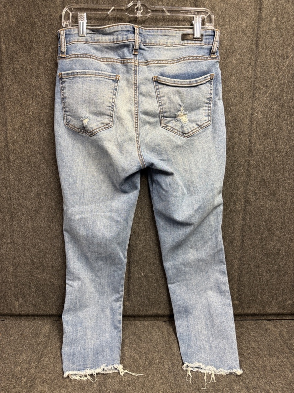 Kut from the Kloth Light Wash Distressed Ankle Jeans - Picture 3 of 6